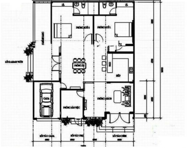 nhà cấp 4 kiểu Pháp